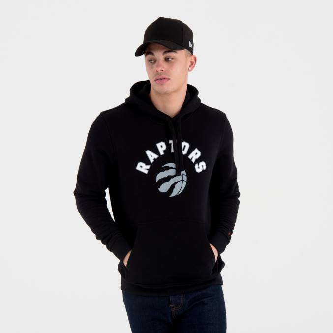 New Era toronto raptors team logo zwarte hoodie BT242717
