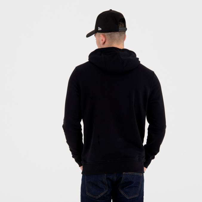New Era zwarte hoodie met orlando magisch teamlogo BT242663