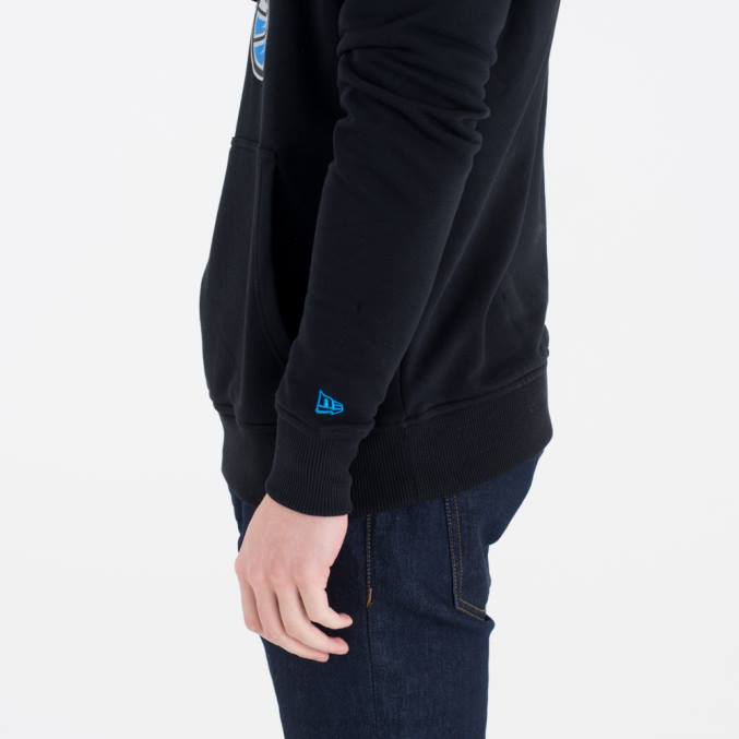 New Era zwarte hoodie met orlando magisch teamlogo BT242663