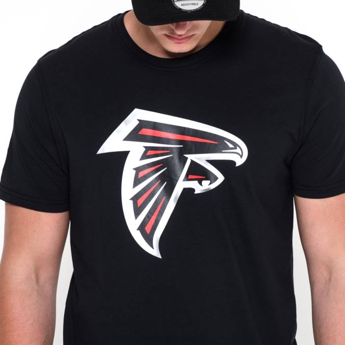 New Era Atlanta Falcons teamlogo zwart t-shirt BT243131