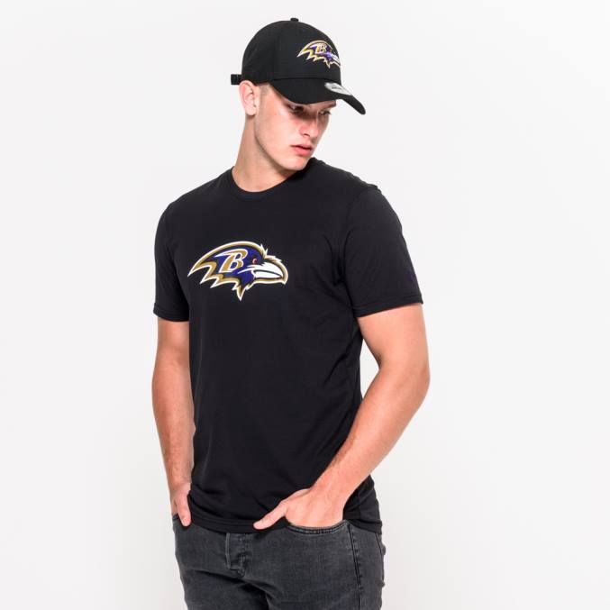 New Era Baltimore Ravens team logo zwart t-shirt BT242953