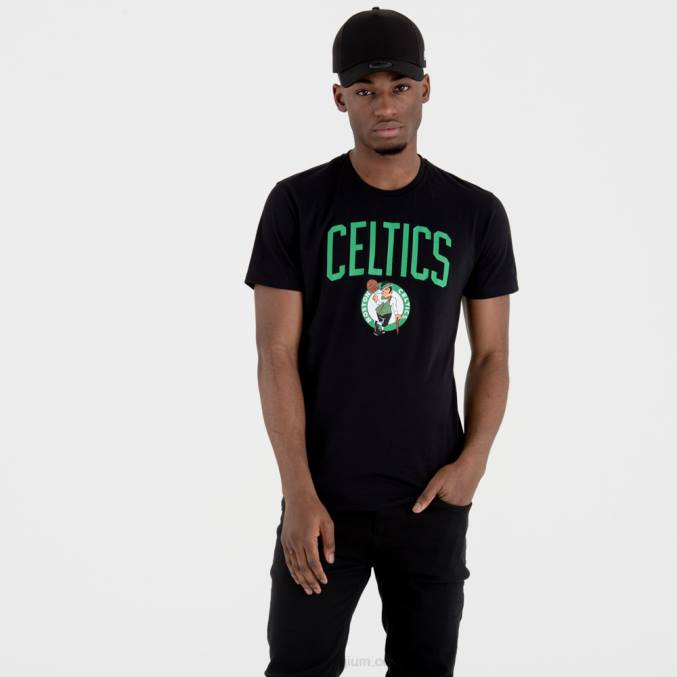 New Era Boston Celtics teamlogo zwart t-shirt BT243145