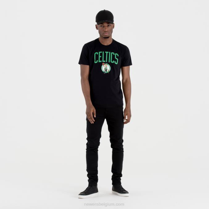 New Era Boston Celtics teamlogo zwart t-shirt BT243145