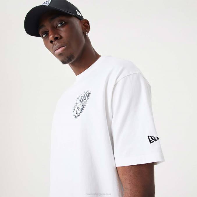 New Era Brooklyn Nets nba infill team logo wit oversized t-shirt BT243053