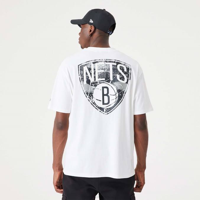 New Era Brooklyn Nets nba infill team logo wit oversized t-shirt BT243053