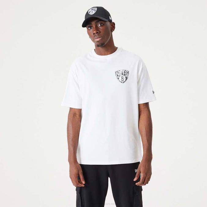 New Era Brooklyn Nets nba infill team logo wit oversized t-shirt BT243053