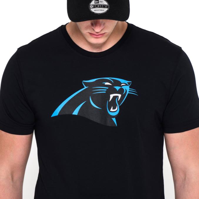 New Era Carolina panthers team logo zwart t-shirt BT243037