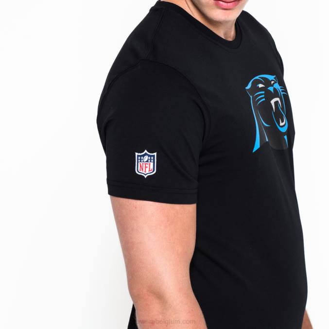 New Era Carolina panthers team logo zwart t-shirt BT243037