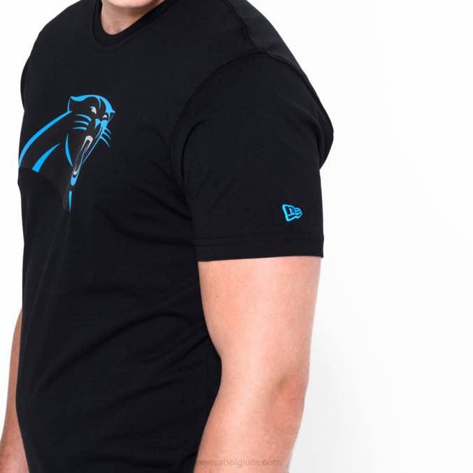 New Era Carolina panthers team logo zwart t-shirt BT243037