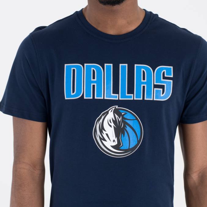 New Era Dallas Mavericks NBA-teamlogo marineblauw T-shirt BT242982