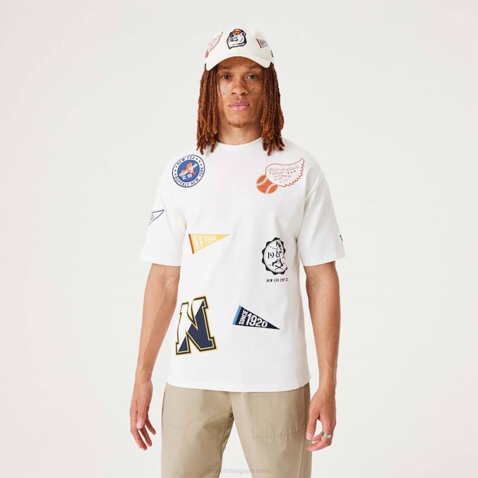 New Era Heritage-badge open wit oversized T-shirt BT243095