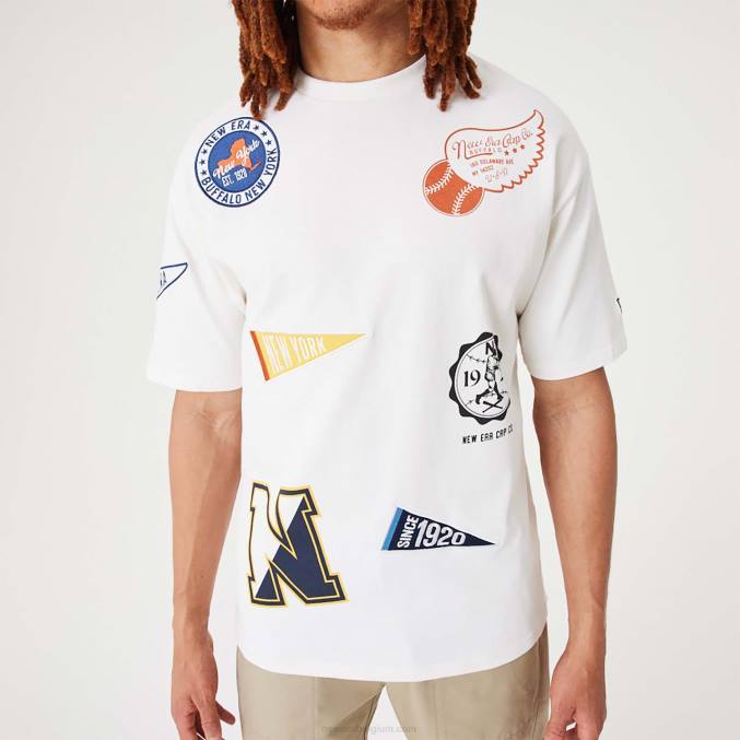 New Era Heritage-badge open wit oversized T-shirt BT243095