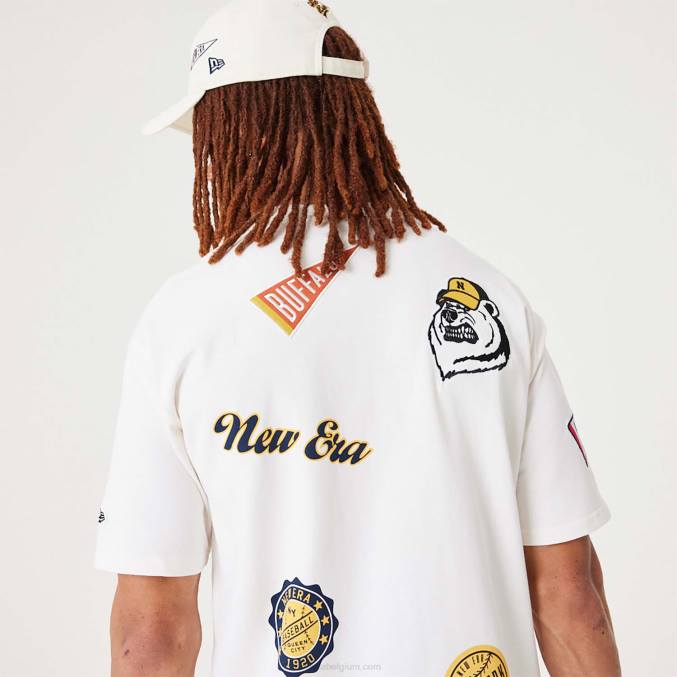 New Era Heritage-badge open wit oversized T-shirt BT243095