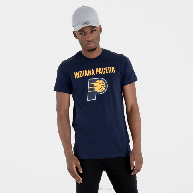 New Era Indiana Pacers NBA teamlogo marineblauw T-shirt BT242996