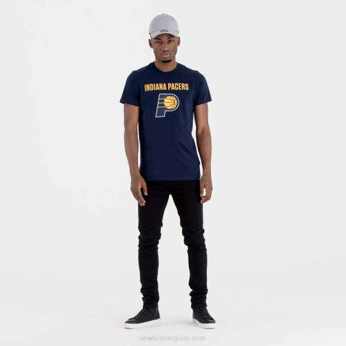 New Era Indiana Pacers NBA teamlogo marineblauw T-shirt BT242996