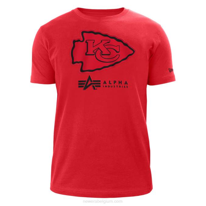 New Era Kanas City Chiefs x Alpha Industries rood T-shirt BT243003
