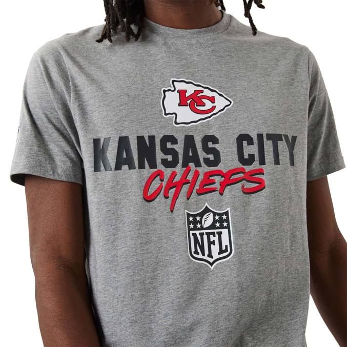 New Era Kansas City Chiefs nfl script grijze t-shirt BT242949