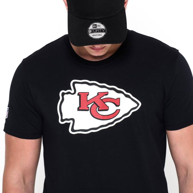 New Era Kansas City Chiefs teamlogo zwart t-shirt BT243106
