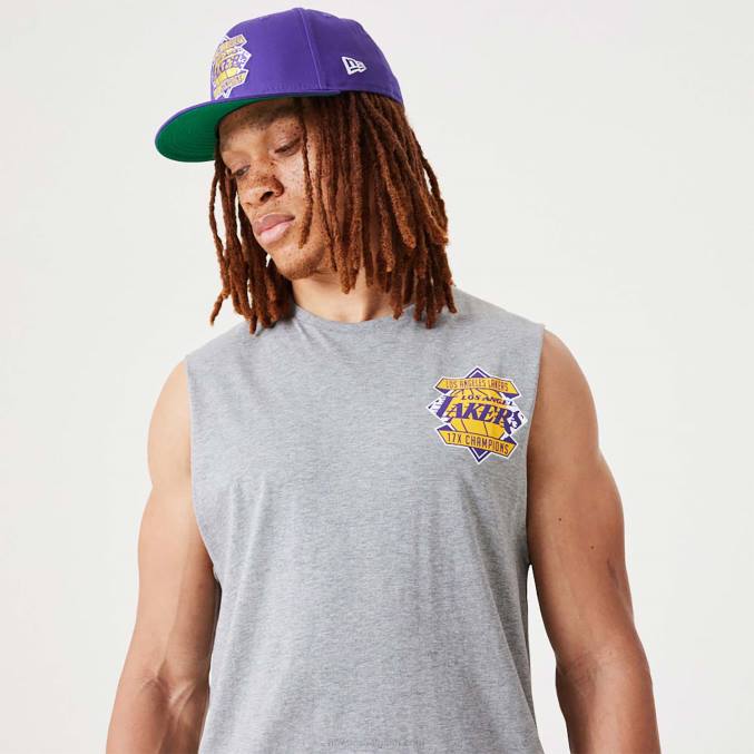 New Era La Lakers NBA Championship grijze tanktop BT243134