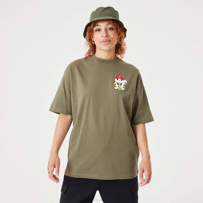 New Era Lucky Paws karakter medium groen oversized T-shirt BT242983