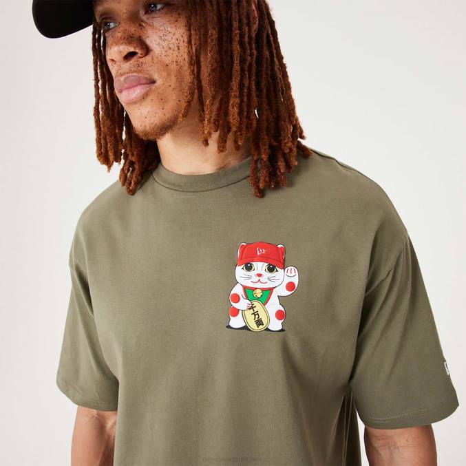 New Era Lucky Paws karakter medium groen oversized T-shirt BT242983