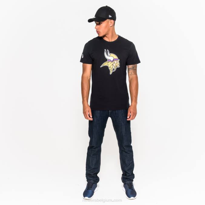 New Era Minnesota Vikings team logo zwart t-shirt BT242995