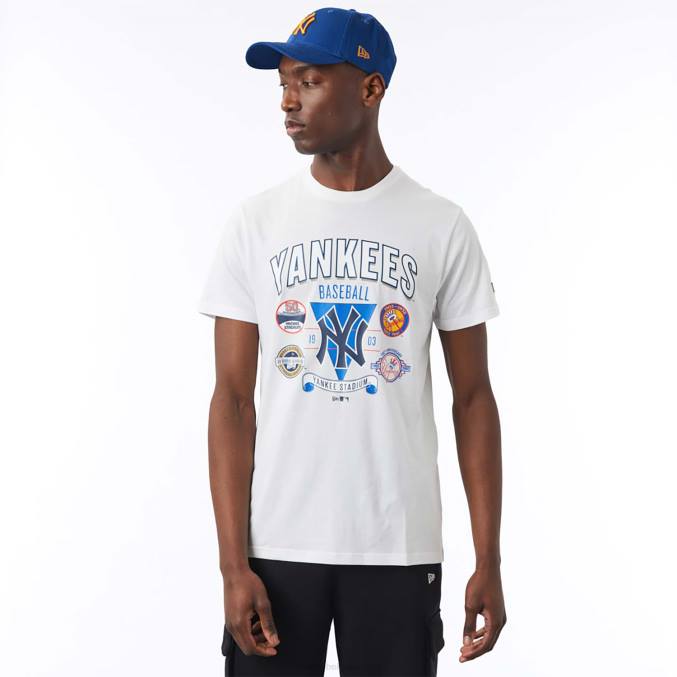 New Era New York Yankees Champ-serie wit t-shirt BT243115