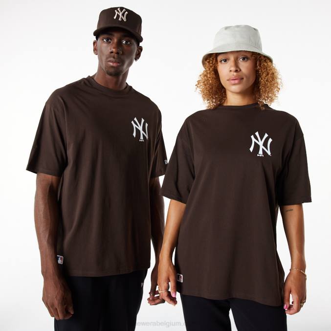 New Era New York Yankees League essentieel bruin oversized T-shirt BT243125