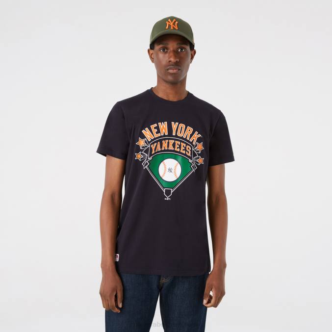 New Era New York Yankees grafisch marine t-shirt BT243007