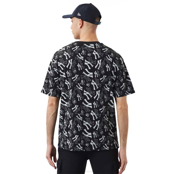 New Era New York Yankees logo print zwart oversized T-shirt BT243101