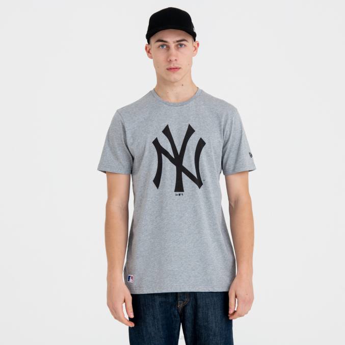 New Era New York Yankees mlb team logo grijze t-shirt BT242898