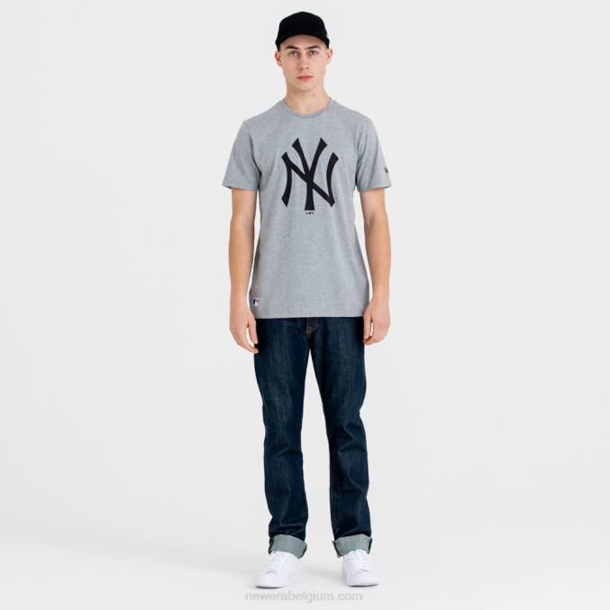 New Era New York Yankees mlb team logo grijze t-shirt BT242898