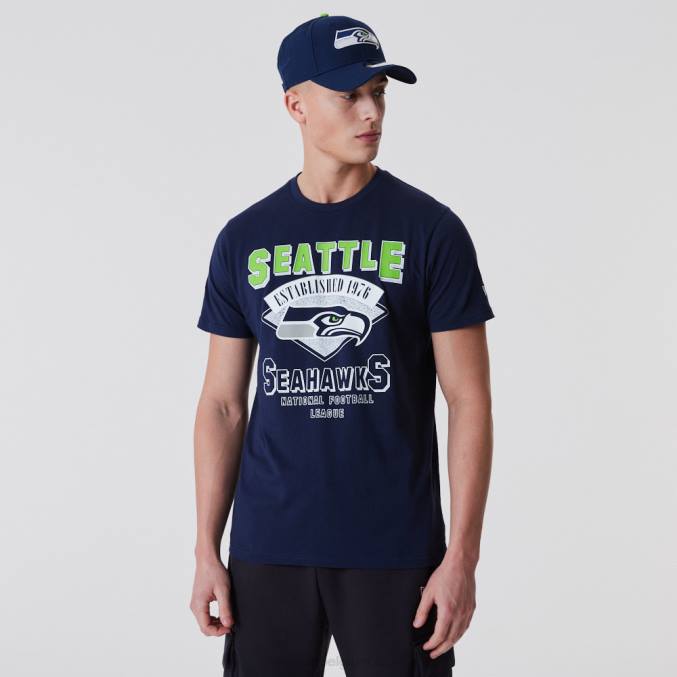 New Era Seattle Seahawks nfl team wordmark donkerblauw t-shirt BT243057