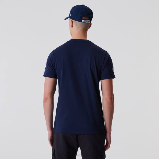 New Era Seattle Seahawks nfl team wordmark donkerblauw t-shirt BT243057