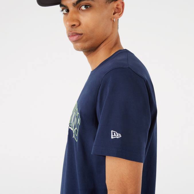 New Era Seattle Seahawks nfl teamlogo blauw t-shirt BT242951