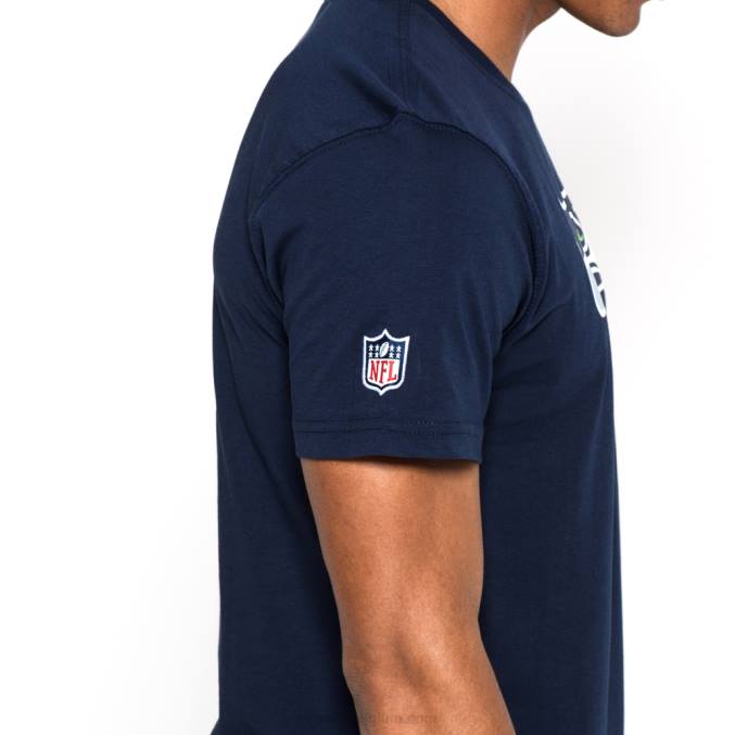 New Era Seattle Seahawks team logo blauw t-shirt BT243160