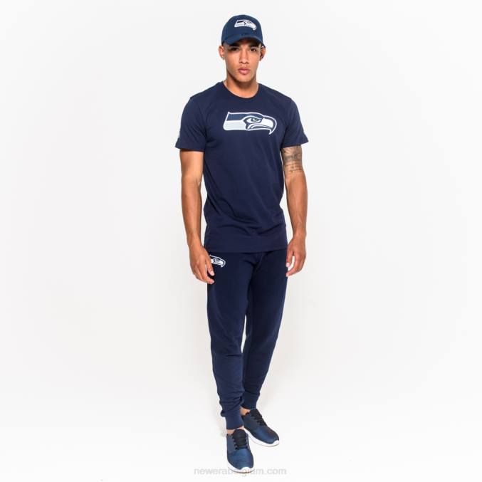 New Era Seattle Seahawks team logo blauw t-shirt BT243160