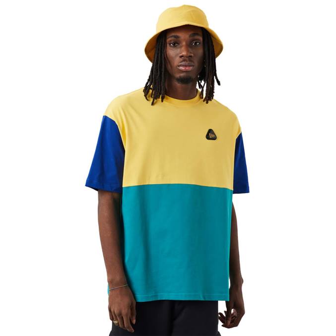 New Era T-shirt met blokpanelen BT242990