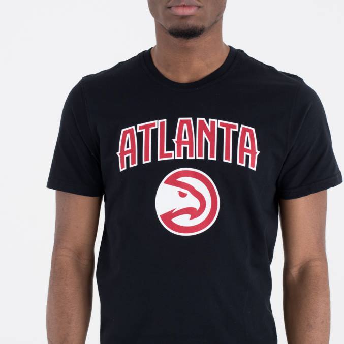 New Era atlanta hawks team logo zwart t-shirt BT243119