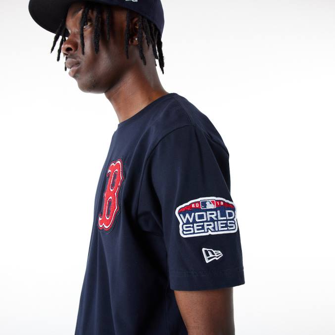 New Era boston red sox mlb logo select marineblauw t-shirt BT243016