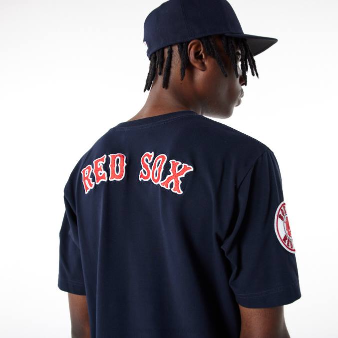 New Era boston red sox mlb logo select marineblauw t-shirt BT243016