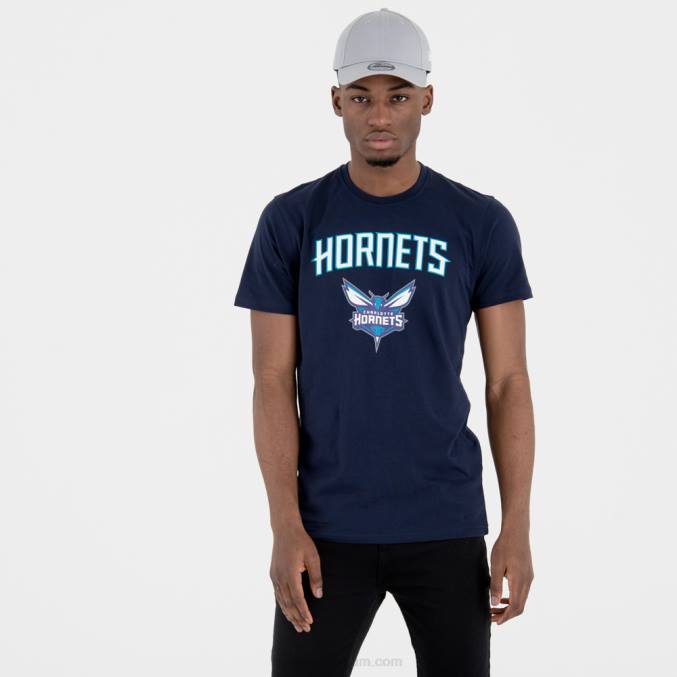 New Era charlotte hornets teamlogo marineblauw t-shirt BT243133