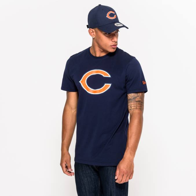 New Era chicago beren marineblauw t-shirt met teamlogo BT242966