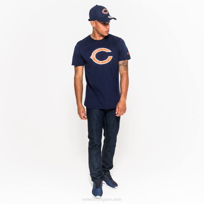 New Era chicago beren marineblauw t-shirt met teamlogo BT242966