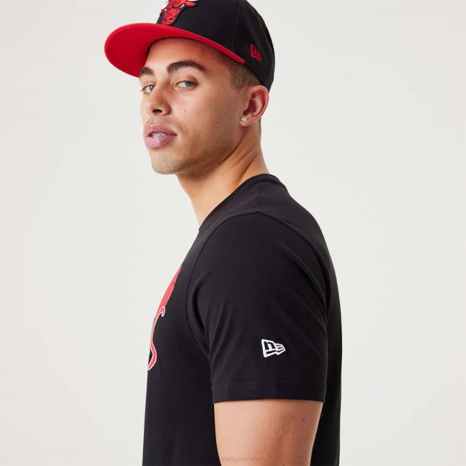 New Era chicago bulls nba infill grafisch zwart t-shirt BT242984