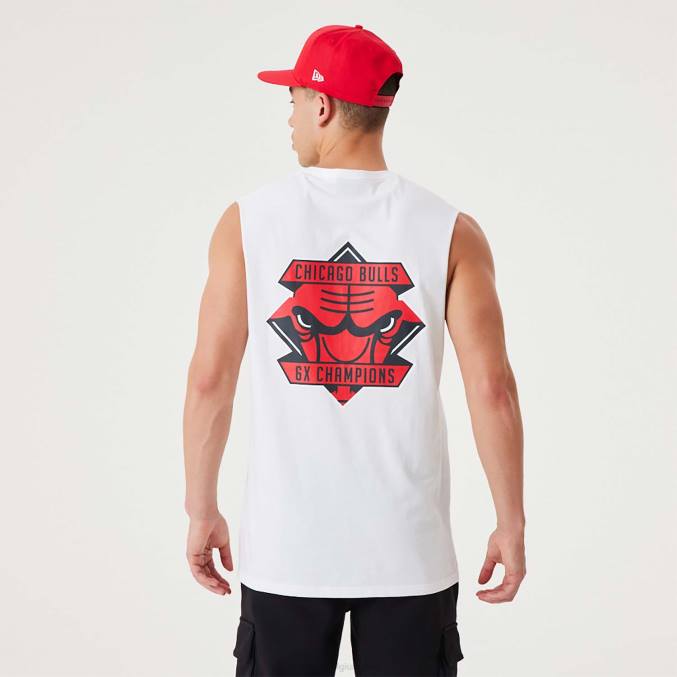 New Era chicago bulls nba kampioenschap witte tanktop BT243067