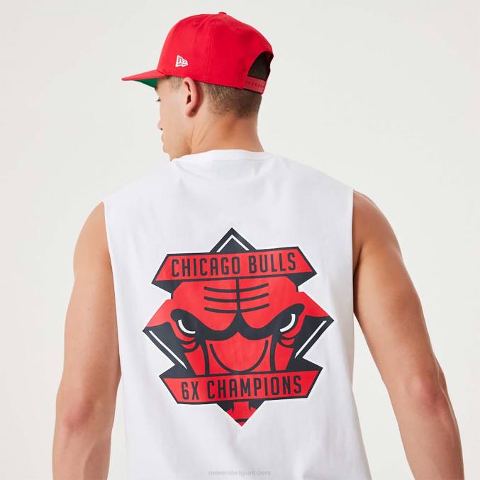 New Era chicago bulls nba kampioenschap witte tanktop BT243067