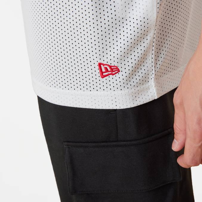 New Era chicago bulls nba logo oversized wit mesh t-shirt BT242908