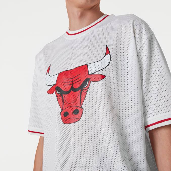 New Era chicago bulls nba logo oversized wit mesh t-shirt BT242908