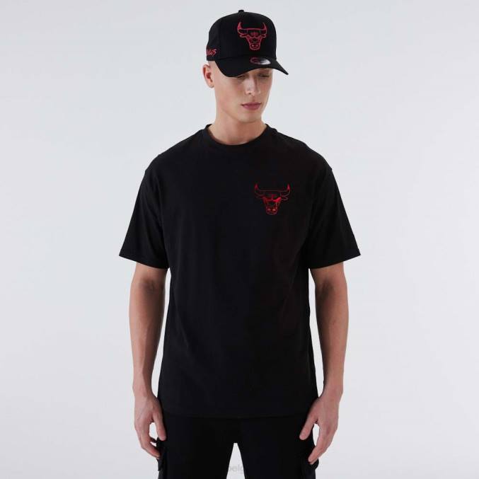 New Era chicago bulls nba metallic zwart t-shirt BT242876